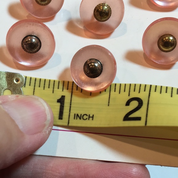 Vintage buttons, shades of orange on their original cards - Picture 4 of 5